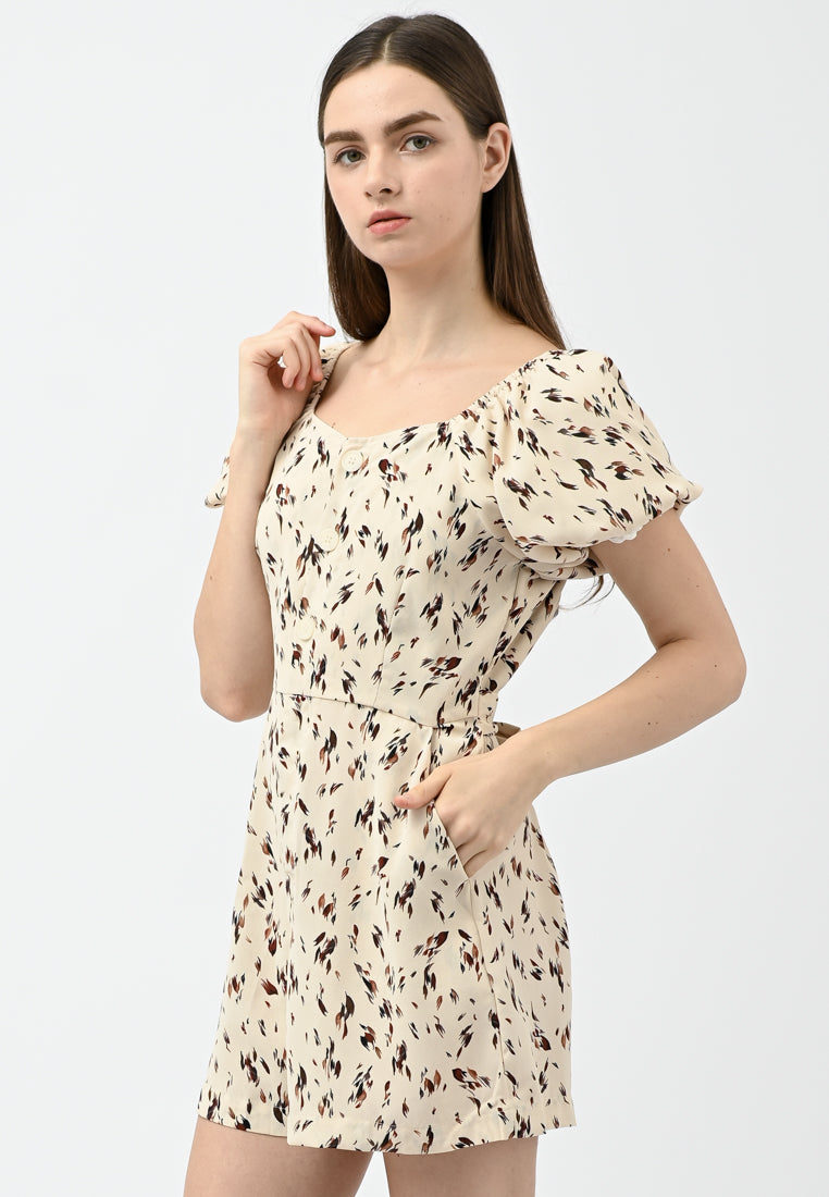 Plain B. Printed Playsuits