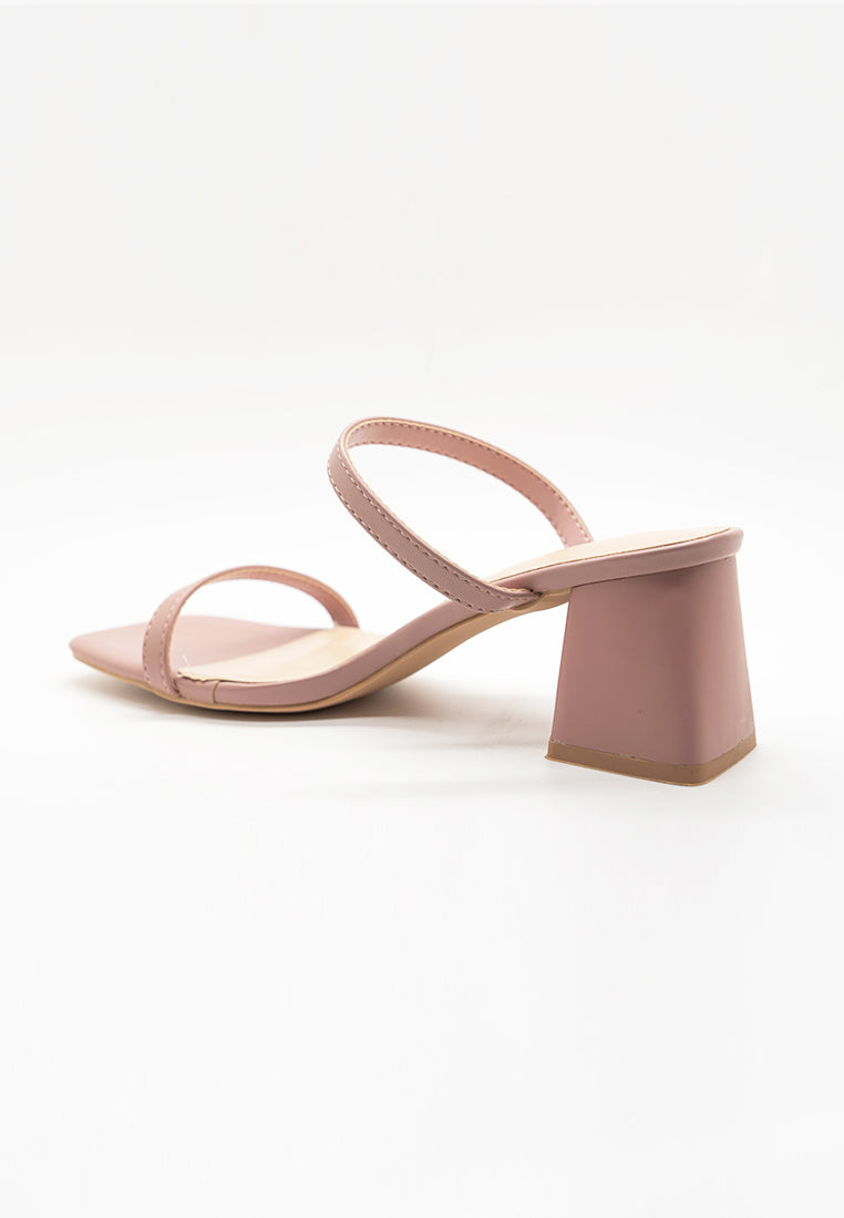 BeryBerries Comfy Slip On Sandals Heels