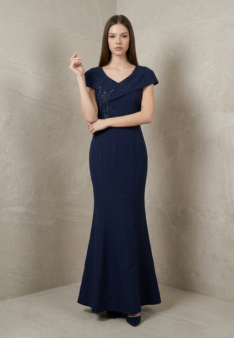 BebeButterfly Sequins Maxi Dinner Dress