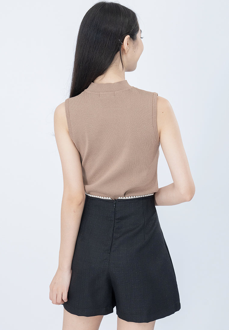 Plain B. Pearl Hem Tailored Shorts