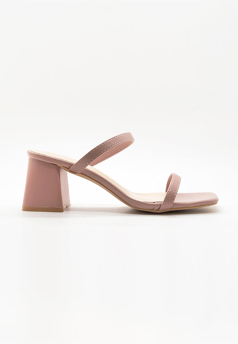 BeryBerries Comfy Slip On Sandals Heels