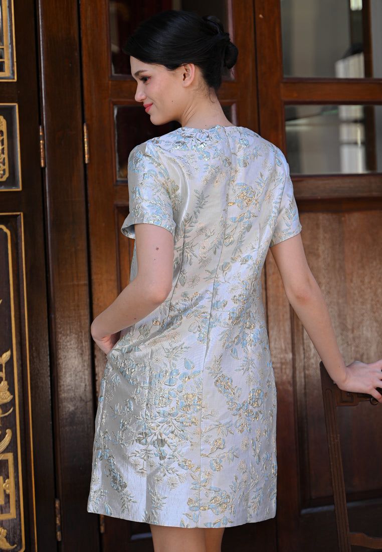 BebeButterfly Floral Print Mini Dress