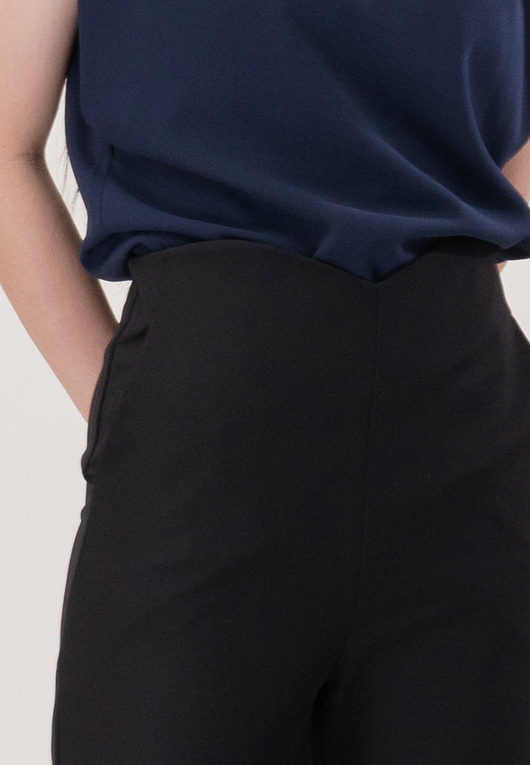 BebeBeige Wide-Leg Straight Cut Trouser