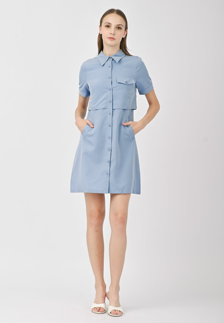 Plain B. Blouse Mini Dress