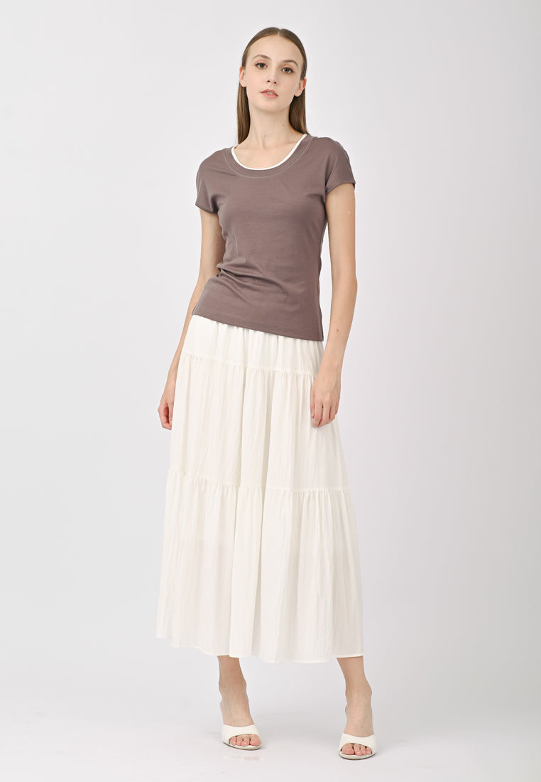Plain B. Wide-Neck T-Shirt